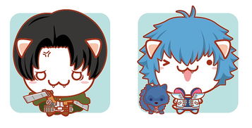 猫受屋卡通形象设计附部分表情及产品cosplay图