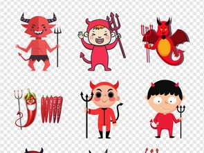 恶魔的红色小人表情包魔鬼海报png素材图片模板下载16.99mb动漫人物大全人物形象