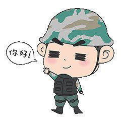 嗨这有一组满满正能量的兵哥表情包