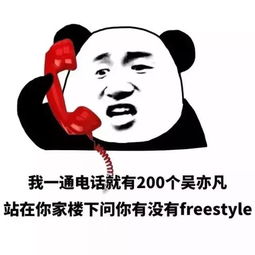 一夜之间火爆网络的吴亦凡freestyle表情包