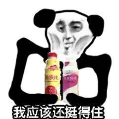 熊猫头抱营养快线表情包什么时候开车啊,我营养跟得上