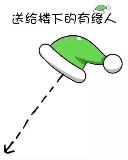 这顶帽子,只送给某些人,祝圣诞节快乐