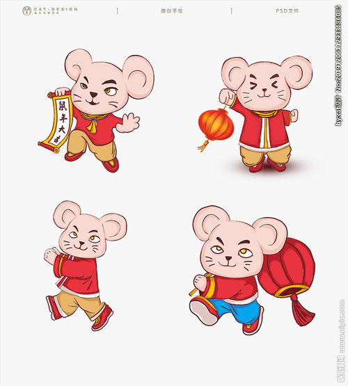 2020年鼠年卡通老鼠形象图片