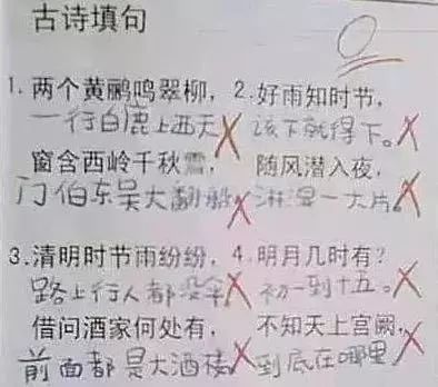 史上最强作业,用表情包答题,孩子你咋不上天