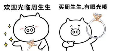 上新了奇魔猪叠词词表情包,现已加入周生生童心阵容