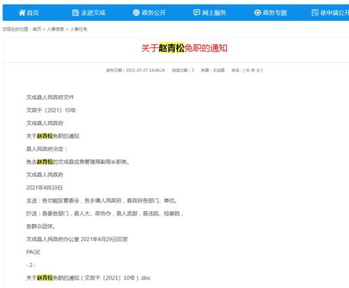 工作群求抱抱副局长被免职