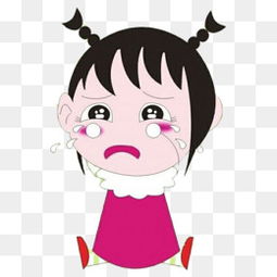委屈哭的小女孩表情包委屈