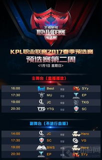 王者荣耀2107kpl春季赛预选赛第二周鸣锣开战