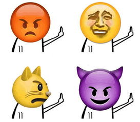 竖中指的表情包
