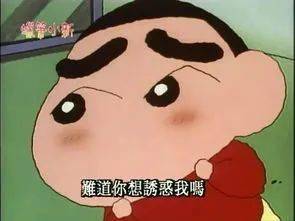 蜡笔小新表情包难道你想诱惑我吗