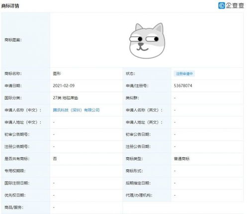 腾讯注册狗头表情包商标
