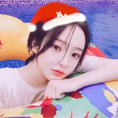 qq头像可爱圣诞帽美女超萌头像女孩子是世界上最可爱的生物
