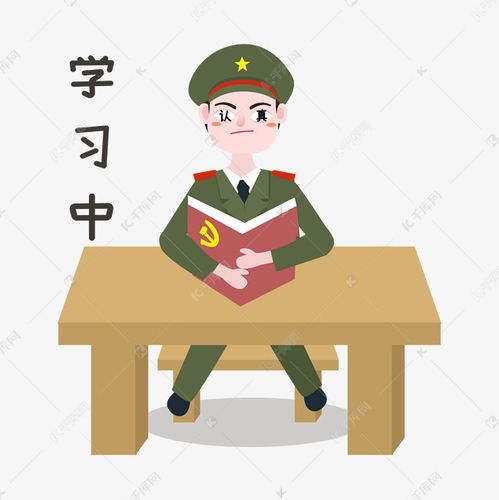 军人学习中表情包素材图片免费下载千库网