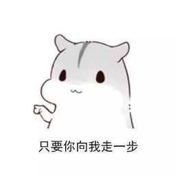 小仓鼠连环套路表情包如果我们之间有100步的距离