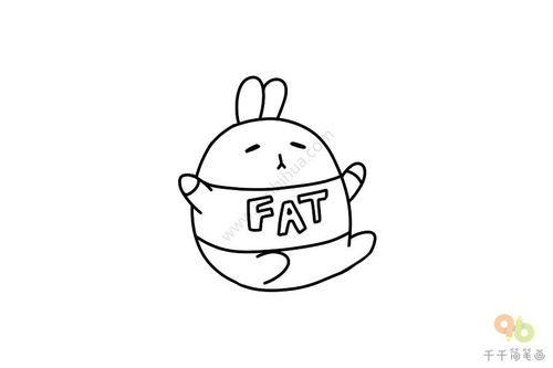 胖胖的团子兔表情包