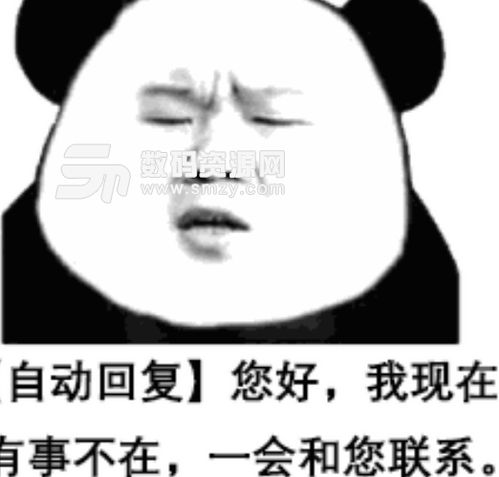 你好我现在有事不在表情图片自动回复熊猫头表情包下载免费版