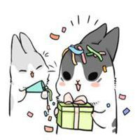 line小灰兔表情包微信头像图片大全