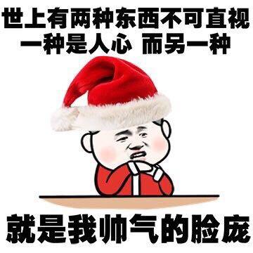 斗图表情包潜水圣诞帽
